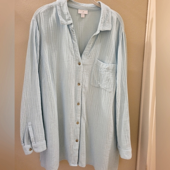 J.Jill Cotton Gauze Tunic 2X - Picture 1 of 4